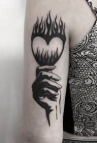 18 sett med liten svart grå tatovering fungerer full av designfølelse