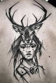 9 black-gray tattoo designs with very good lines 153658-Japanese style set of small black gray tattoo designs