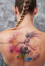 painted watercolor tattoo - bagaimana polanya terlihat cantik dengan pola tato cat air