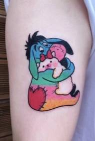 very cute set of cartoon small tattoo pictures works