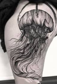 скица тип на збир на црно-сива линија дизајн тетоважа