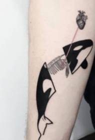 radošs tumši melns personalizētu tetovējumu attēlu komplekts
