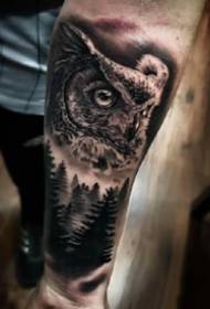 9 pieces of fine European and American black and gray realistic tattoo design works
