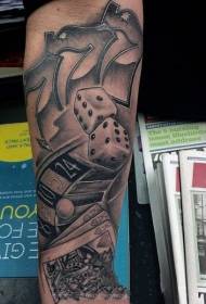 škorpion uzorak tetovaža crni i sivi ton pinceta uzorak tetovaža