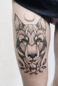 18 black and gray point tattoo images