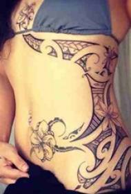 Több fekete szürke vázlat kreatív totem kreatív személyiség uralkodó tetoválás minta