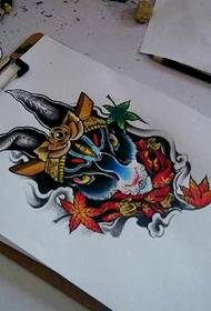 color rabbit tattoo manuscript picture