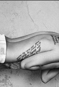 Megan - Fox schwaarz a wäiss sexy Foto Tattoo