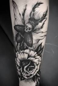 9 sets of dark black Appreciation of tattoo style works