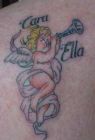 Ipheshana le-cherub tattoo le-blower