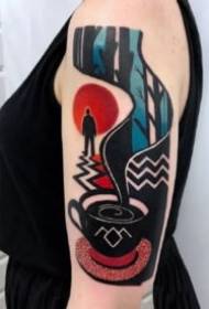 18 school style color tattoo pictures