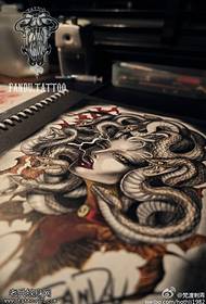 personalized color Medusa tattoo manuscript picture