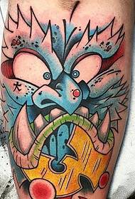 sada barevných kreslených totemů tetování obrázků