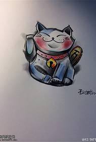 slika crtež sretan mačak tetovaža rukopis slika
