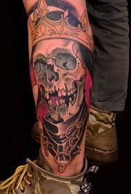 kojos kaukolės karalius nutapė tatuiruotę