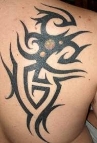 back black tribal logo tattoo pattern