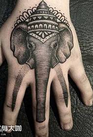 hånd som en gud tatoveringsmønster