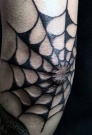 käsivarsi vanha koulu musta hämähäkki verkko tatuointi malli