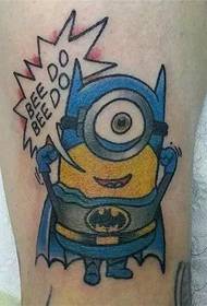 Cute nga Little Yellow Man Tattoo alang sa Batman Costume