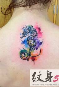 beautiful watercolor tattoo picture  156113 - Galloping Elf Beautiful Watercolor Tattoo