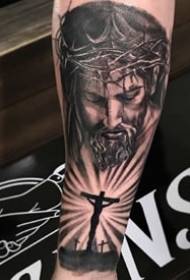 Jesus related group of 6 Jesus Christ tattoo designs