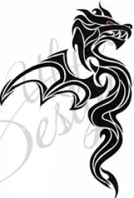 különféle fekete kreatív totem tetoválás kézirat anyag