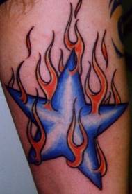 iphethini le-blue star tattoo