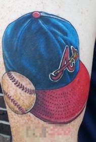 boys arms painted watercolor creative baseball element hat Tattoo pictures
