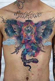 ຊຸດຂອງການອອກແບບ tattoo watercolor totem ແມ່ນເຢັນຫຼາຍ