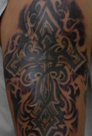 ruku križ crni uzorak tetovaža