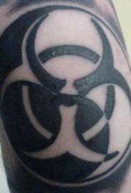 Uzorak tetovaže simbola crnog totema