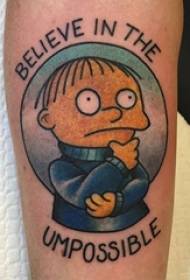Simpsons Tattoos Multiple Painted Tattoo Sketch Simpson Tattoo Patterns