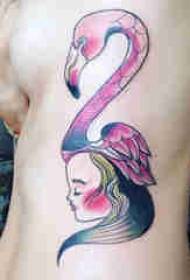 รอยสักหลากหลายสีของมินิมัลลิสต์ไลน์