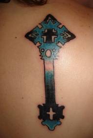 Модел на тетоважа со синиот крст