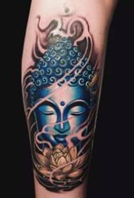 9 wurket in goed-look Buddha Buddha tattoo-ûntwerp
