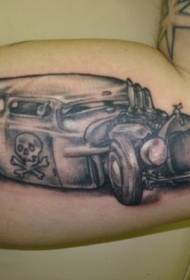 lubanja auto crni uzorak tetovaža