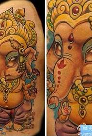 Arm Color Religious Elephant Tattoo Pattern