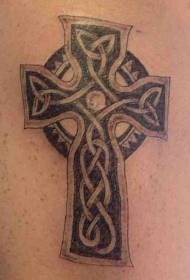 simple Celtic cross tattoo pattern