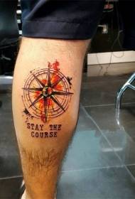 Правац компаса тетоваже јасан узорак тетоваже компаса