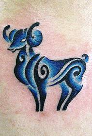 Sheep Totem Tattoo Pattern