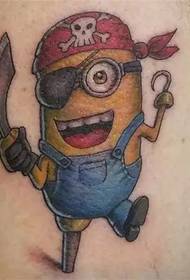 Pirate Little Yellow Man Tattoo Pattern