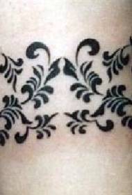 swart stam wingerde armband tattoo patroon