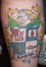 patrún tattoo suaitheantais teaghlaigh