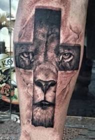 a group of cross tattoo pictures that religious people like