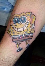 Śliczny wzór tatuażu SpongeBob