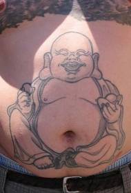 abdominal line Maitreya religious tattoo pattern
