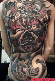 Super schöner voller Rückenprotektor Gott voller Rücken Diamant Tattoo-Muster