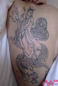 Guanyin Yonglong εικόνα τατουάζ