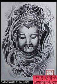 Pictiúr patrún Guanyin Buddha tattoo