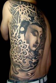 prepuna Budinog uzorka tetovaže 157766 - gornji dio tijela Buddha tetovaža uzorak